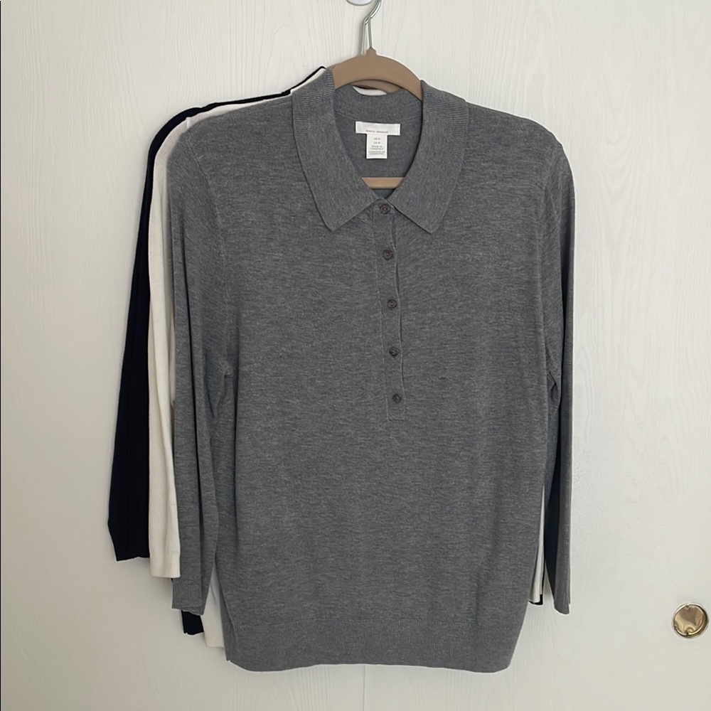 H&M Set of 3- Collared Sweaters